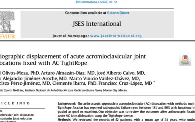 Radiographic displacement of acute acromioclavicular joint dislocations fixed with AC TightRope